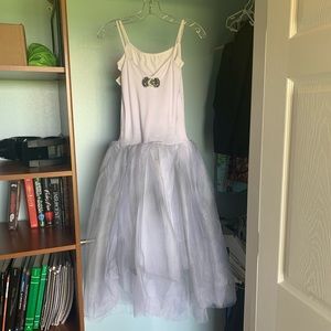 Dance costume, Silver and White Ballet TUTU